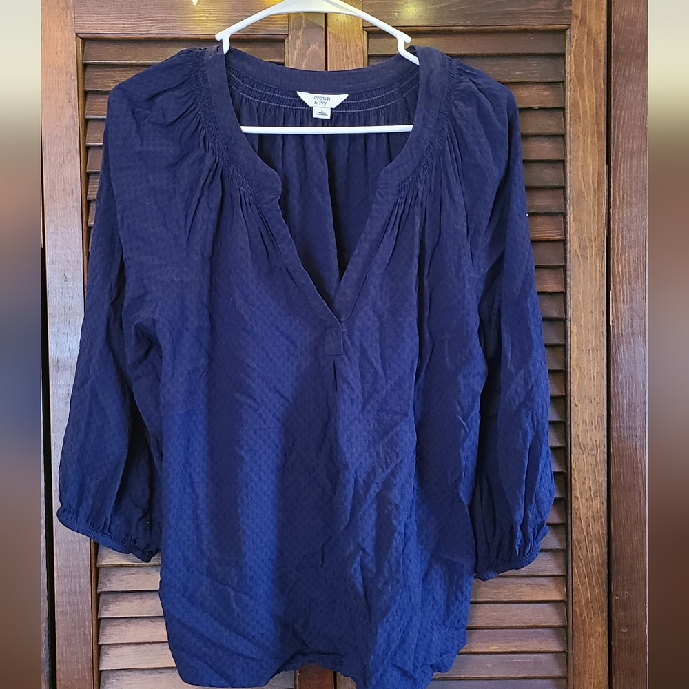 Navy blue blouse